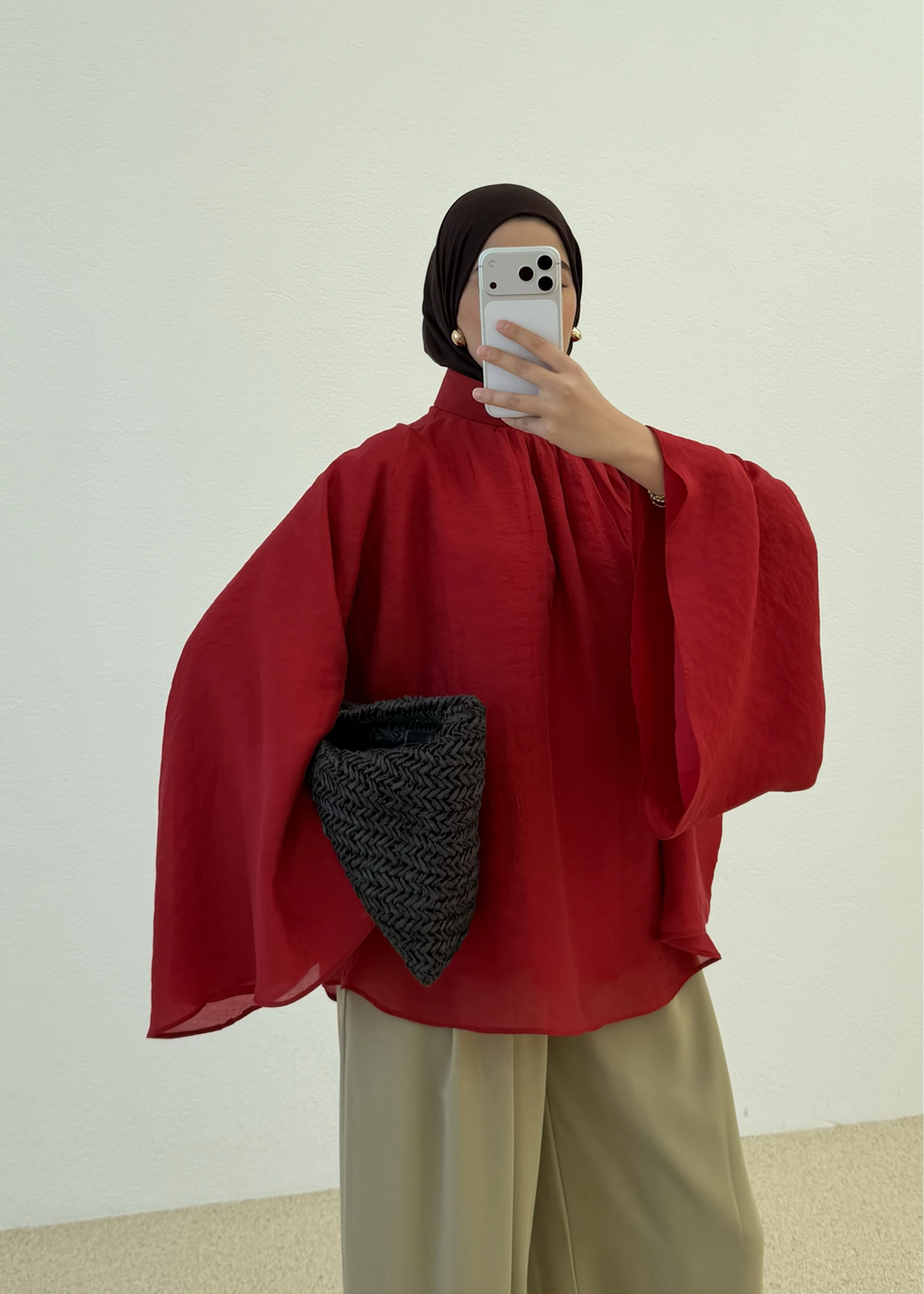 The drap blouse
