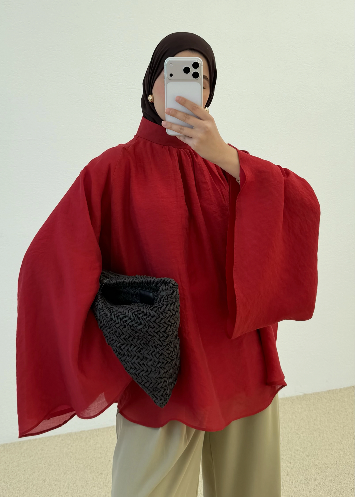 The drap blouse