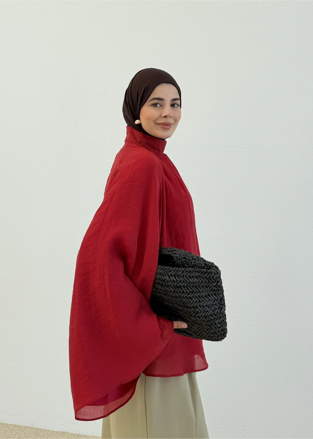 The drap blouse