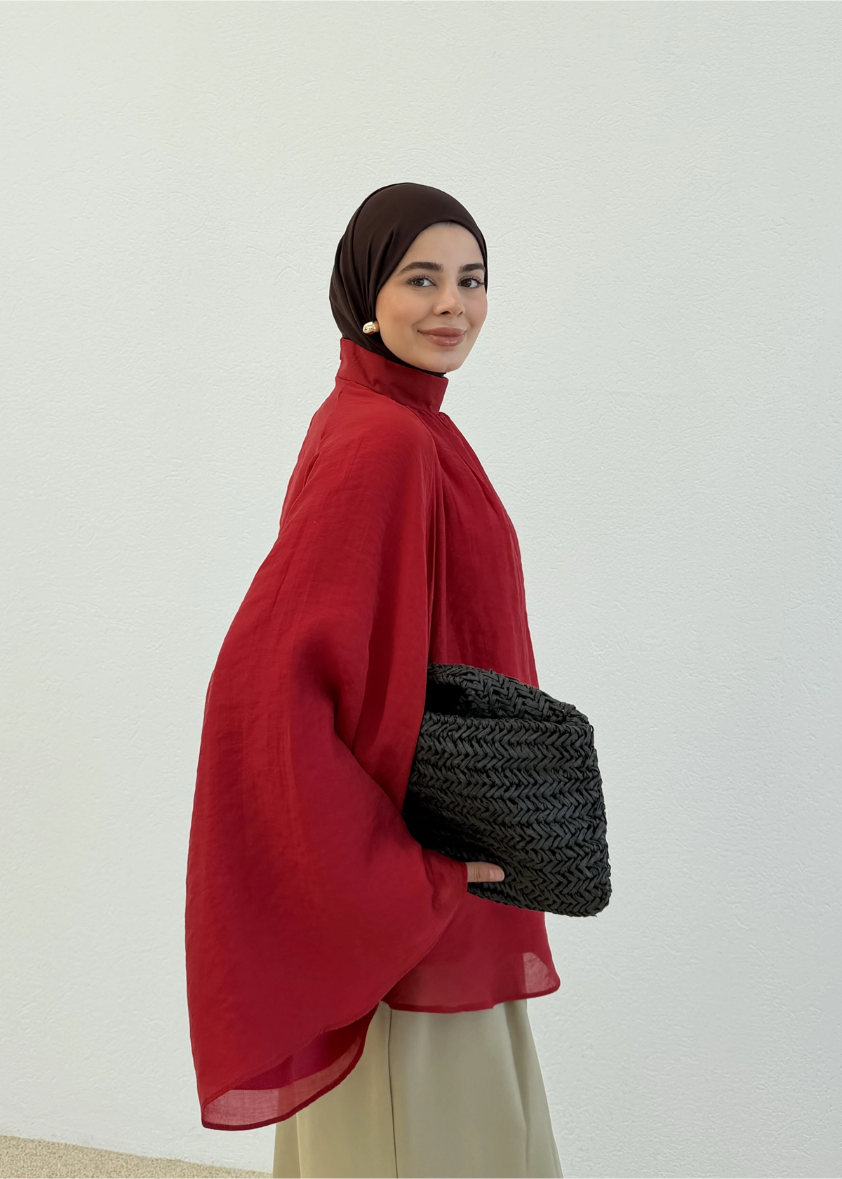 The drap blouse
