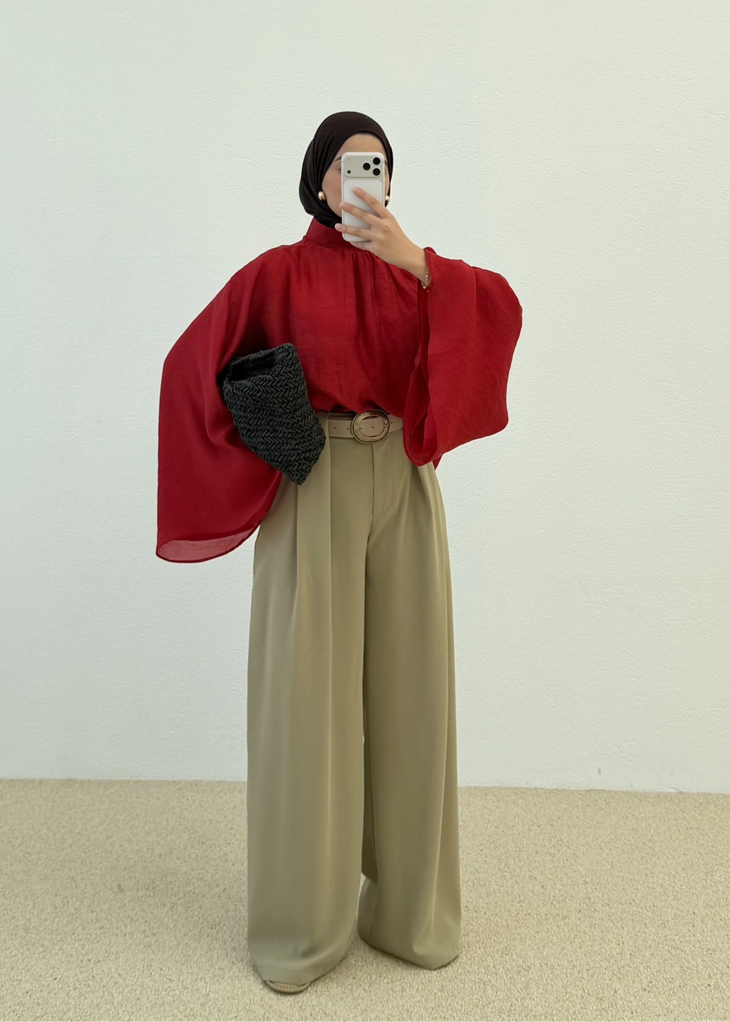 The drap blouse