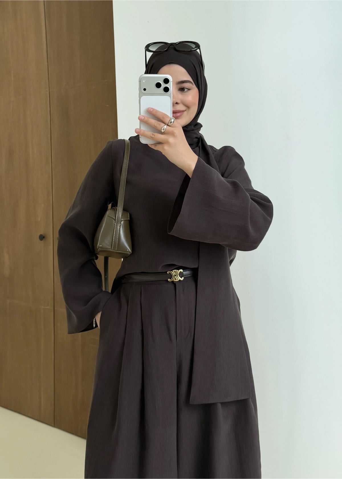 The Drape Set in Brown